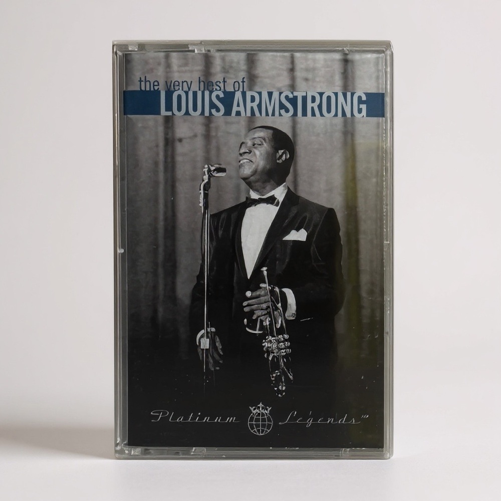 PLATINUM LEGENDS Very Best Louis Armstrong Cassette tape Black jazz music retro